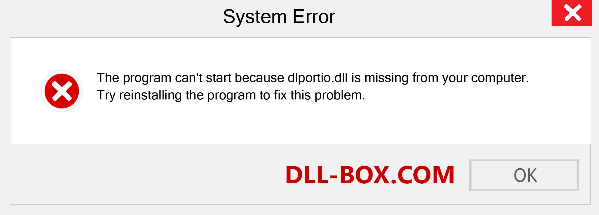  dlportio.dll file is missing?. Download for Windows 7, 8, 10 - Fix  dlportio dll Missing Error on Windows, photos, images